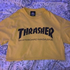 cropped thrasher t-shirt